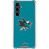 NHL San Jose Sharks Solid Background Galaxy S23 FE Clear Case
