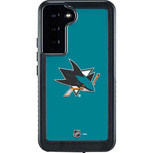 NHL San Jose Sharks Solid Background Galaxy S23 Plus Waterproof Case