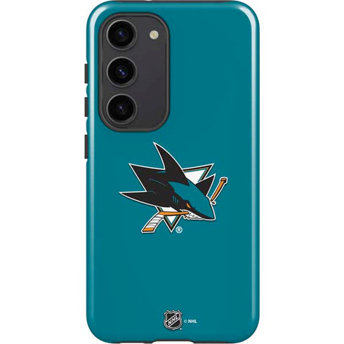 NHL San Jose Sharks Solid Background Galaxy S23 Pro Case