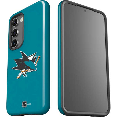 NHL San Jose Sharks Solid Background Galaxy S23 Pro Case