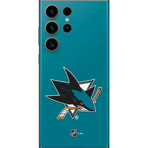 NHL San Jose Sharks Solid Background Galaxy S23 Ultra Skin
