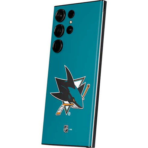 NHL San Jose Sharks Solid Background Galaxy S23 Ultra Skin
