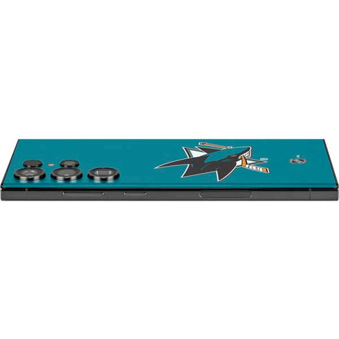 NHL San Jose Sharks Solid Background Galaxy S23 Ultra Skin