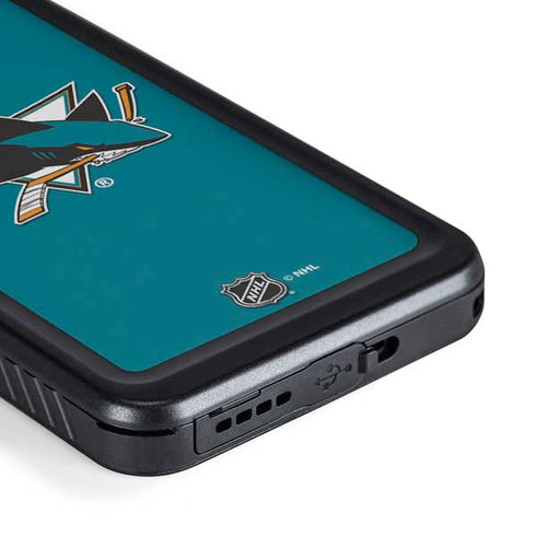 NHL San Jose Sharks Solid Background Galaxy S23 Waterproof Case