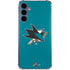 NHL San Jose Sharks Solid Background Galaxy S24 Clear Case