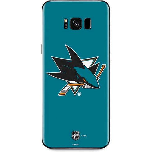 NHL San Jose Sharks Solid Background Galaxy S8 Skin