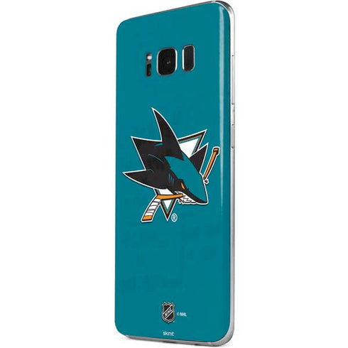 NHL San Jose Sharks Solid Background Galaxy S8 Skin