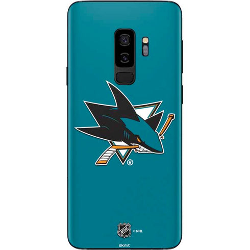 NHL San Jose Sharks Solid Background Galaxy S9 Plus Skin