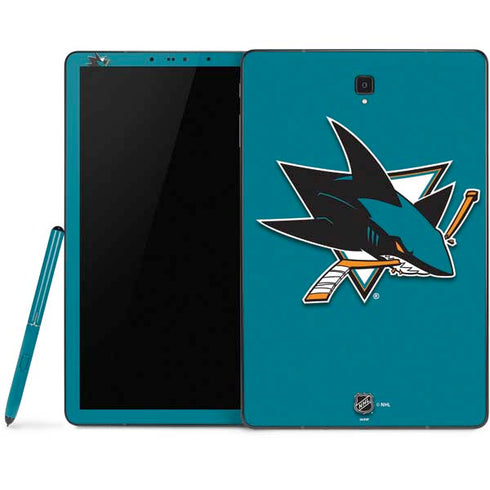 NHL San Jose Sharks Solid Background Samsung Galaxy Tab Skin