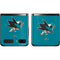 NHL San Jose Sharks Solid Background Galaxy Z Flip Skin