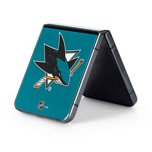 NHL San Jose Sharks Solid Background Galaxy Z Flip5 5G Skin