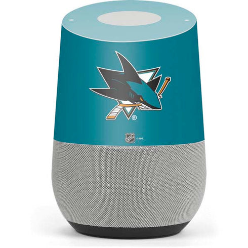 NHL San Jose Sharks Solid Background Google Home Skin