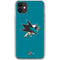NHL San Jose Sharks Solid Background iPhone 11 Clear Case
