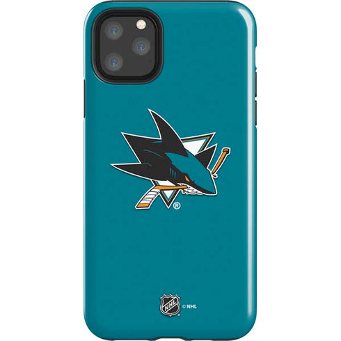 NHL San Jose Sharks Solid Background iPhone 11 Pro Max Impact Case
