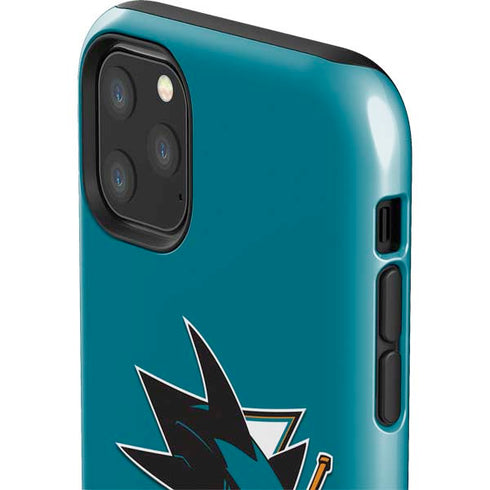NHL San Jose Sharks Solid Background iPhone 11 Pro Max Impact Case