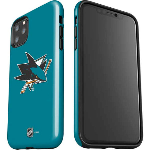 NHL San Jose Sharks Solid Background iPhone 11 Pro Max Impact Case