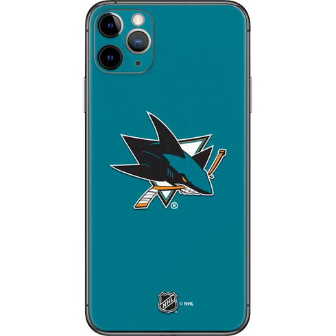 NHL San Jose Sharks Solid Background iPhone 11 Pro Max Skin