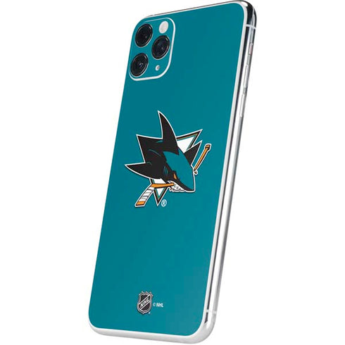 NHL San Jose Sharks Solid Background iPhone 11 Pro Max Skin