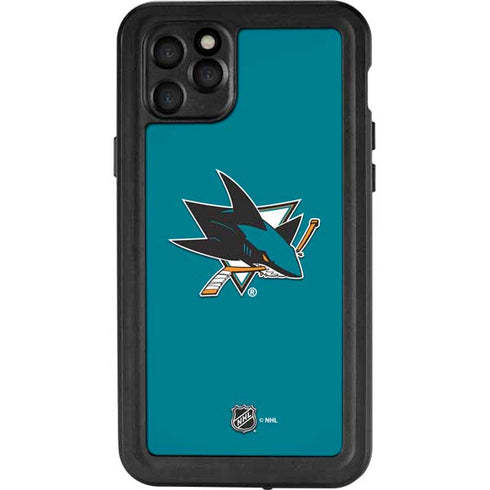 NHL San Jose Sharks Solid Background iPhone 11 Pro Max Waterproof Case