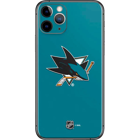 NHL San Jose Sharks Solid Background iPhone 11 Pro Skin