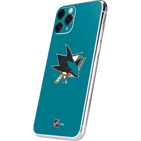 NHL San Jose Sharks Solid Background iPhone 11 Pro Skin