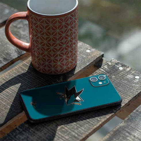 NHL San Jose Sharks Solid Background iPhone 11 Skin
