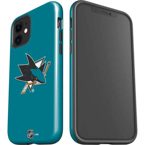 NHL San Jose Sharks Solid Background iPhone 12 Impact Case