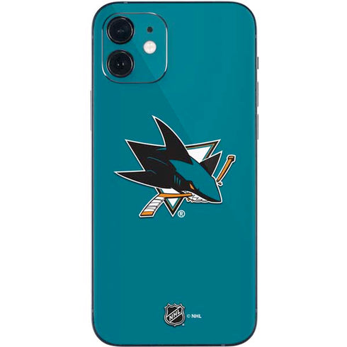 NHL San Jose Sharks Solid Background iPhone 12 Mini Skin