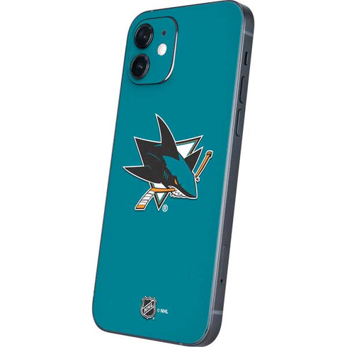 NHL San Jose Sharks Solid Background iPhone 12 Mini Skin