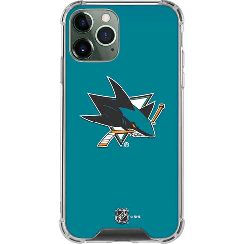 NHL San Jose Sharks Solid Background iPhone 12 Pro Clear Case