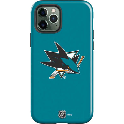 NHL San Jose Sharks Solid Background iPhone 12 Pro Max Impact Case