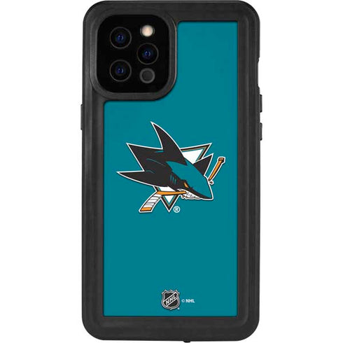 NHL San Jose Sharks Solid Background iPhone 12 Pro Max Waterproof Case