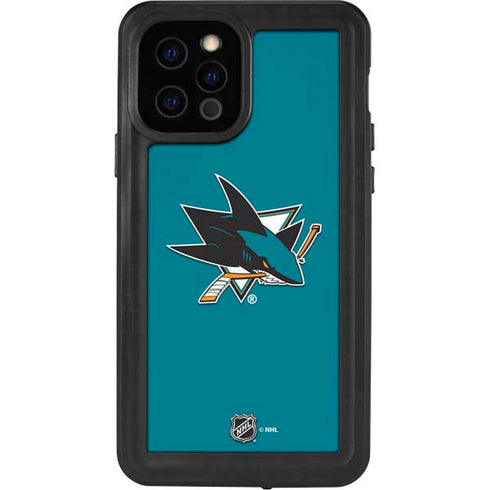 NHL San Jose Sharks Solid Background iPhone 12 Pro Waterproof Case