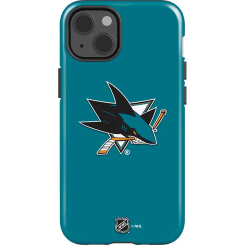 NHL San Jose Sharks Solid Background iPhone 13 Impact Case