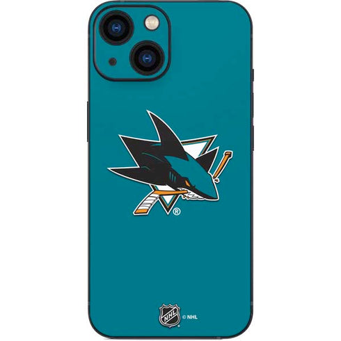 NHL San Jose Sharks Solid Background iPhone 13 Mini Skin