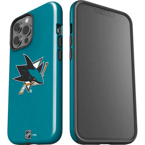 NHL San Jose Sharks Solid Background iPhone 13 Pro Max Impact Case