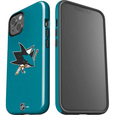 NHL San Jose Sharks Solid Background iPhone 14 Plus Impact Case