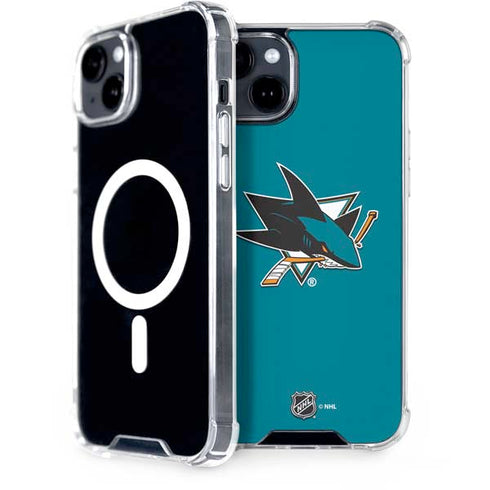 NHL San Jose Sharks Solid Background iPhone 14 Plus MagSafe Case