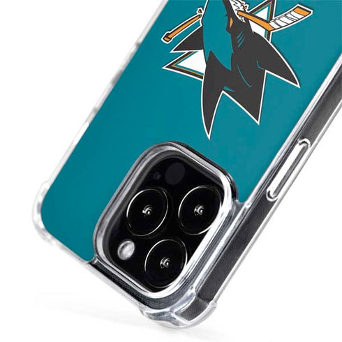 NHL San Jose Sharks Solid Background iPhone 15 Pro Max MagSafe Case