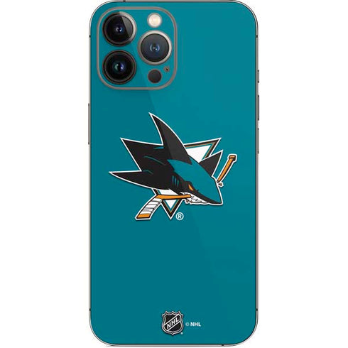 NHL San Jose Sharks Solid Background iPhone 14 Pro Max Skin