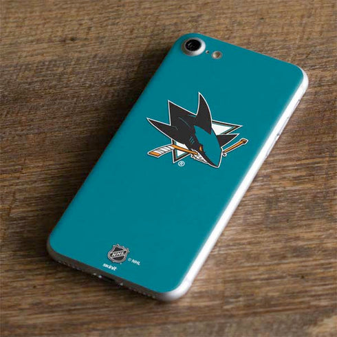 NHL San Jose Sharks Solid Background iPhone 7 Skin
