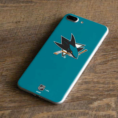NHL San Jose Sharks Solid Background iPhone 8 Plus Skin
