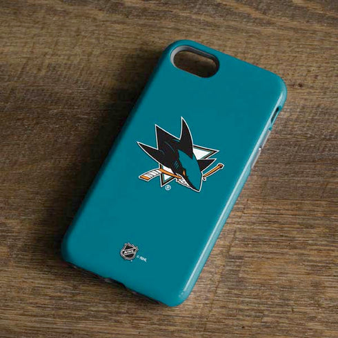 NHL San Jose Sharks Solid Background iPhone 8 Pro Case