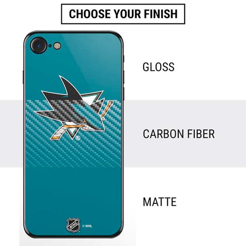NHL San Jose Sharks Solid Background iPhone SE (2nd & 3rd Gen) Skin
