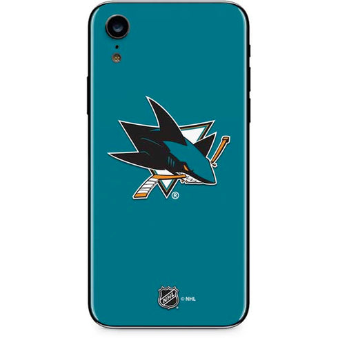 NHL San Jose Sharks Solid Background iPhone XR Skin