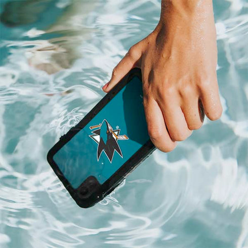 NHL San Jose Sharks Solid Background iPhone XR Waterproof Case