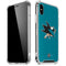 NHL San Jose Sharks Solid Background iPhone XS Max Clear Case