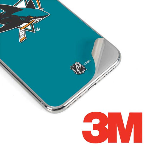 NHL San Jose Sharks Solid Background iPhone XS Max Skin