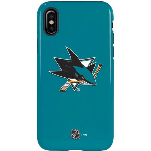 NHL San Jose Sharks Solid Background iPhone XS Pro Case
