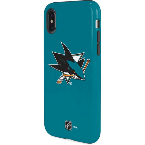 NHL San Jose Sharks Solid Background iPhone XS Pro Case